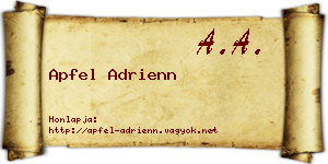 Apfel Adrienn névjegykártya